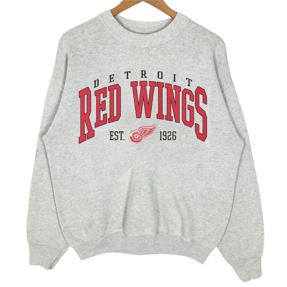 Vintage Red Wings Sweatshirt, Detroit Red Wings Sweater, Hockey Sweatshirt - Picture 1 of 2